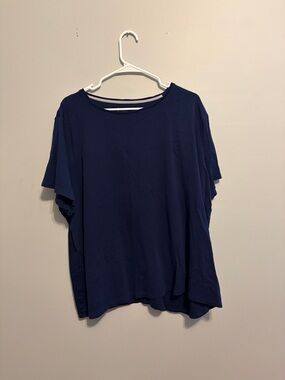 croft & barrow Navy Short Sleeve Crewneck Tee